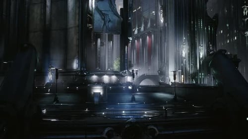 Futuristic Ciberpunk City at Night