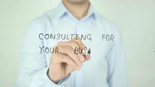 Hand Writes Consulting For Your Business on Glass