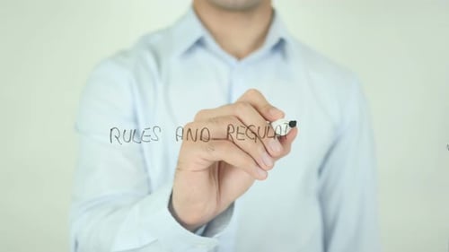 Règles et règlements, écriture à l'écran