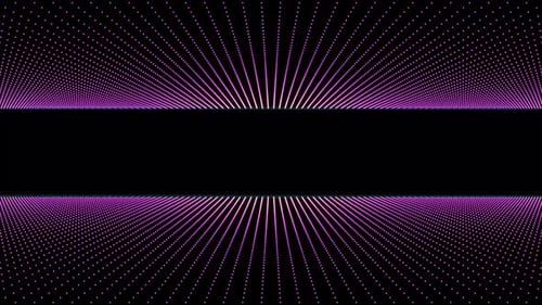 Futuristic Neon Dot Grid Tunnel Background Loop