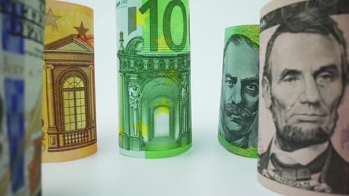 Foreign Currency Money Exchange Concept