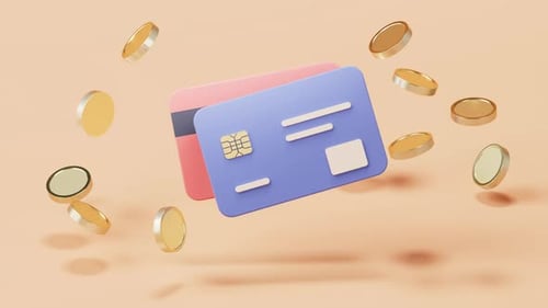 Loop-Animation der Bankkarte