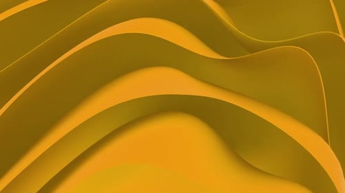 Abstract Golden Flowing Waves Seamless Loop Background
