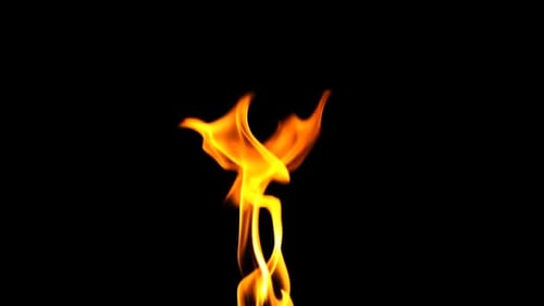 Fire Burning Flame with Alpha