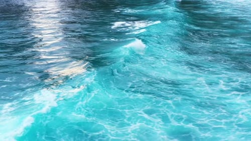Ocean Waves Crashing on Rocky Shoreline