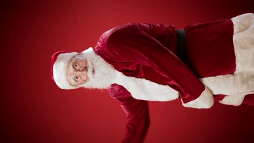 Santa Claus Gesturing in Studio