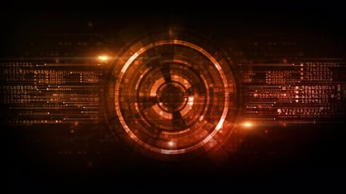 Futuristic Digital Data Flow Background Loop Animation