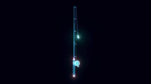 Fishing Pole Hologram 4k