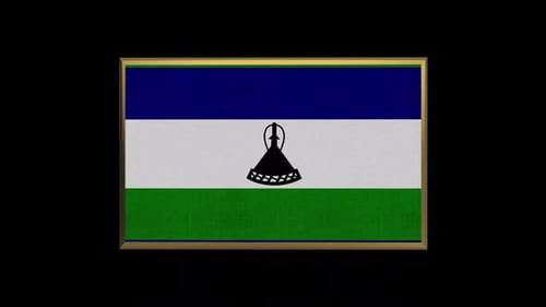 Lesotho 3D Flag