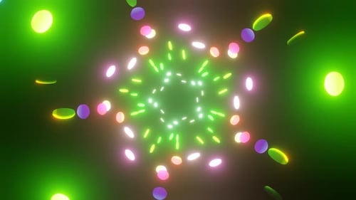 Neon Disco Background VJ Loop