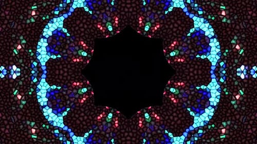 background Bright abstract light streaks set in full color kaleidoscope