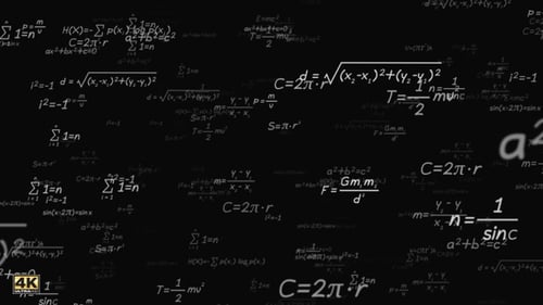 Dynamic Science Formulas and Equations Animation