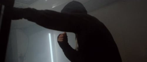 Kämpfer in einer Kabine
