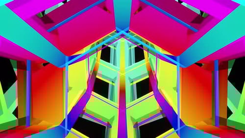 Wow Multicolored Tunnel Vj Loop 4K ProRes