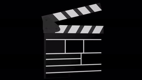Minimalist Clapperboard Animation for Film Production Intro