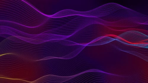Abstract Digital Wave Particle Background
