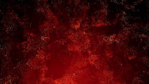 Waves of Red Particles