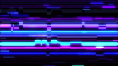 Neon Glitch Digital Transition Background