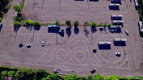Driving School on a Sunny Summer Day