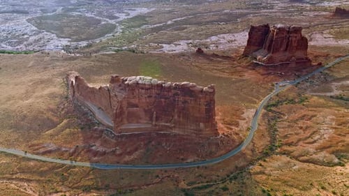 Monument Valley Rock Formations in Land in Utah USA