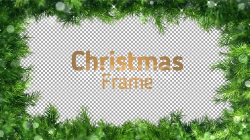 Green Christmas Frame