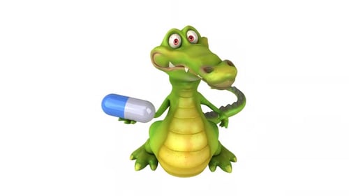 Fun crocodile - 3D animation
