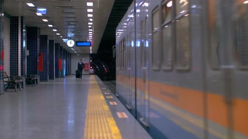 Business Man in the Metro Station