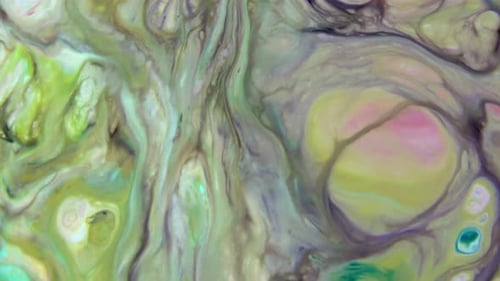 Abstract Vivid Colours Psychedelic Paint Spreading Texture 51