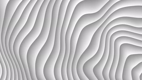 Seamless Abstract Fluid White Wavy Lines Background Loop