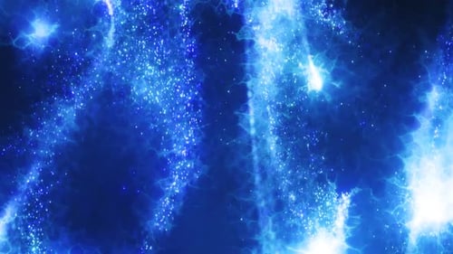 Abstract Blue Energy Particles Dynamic Flow