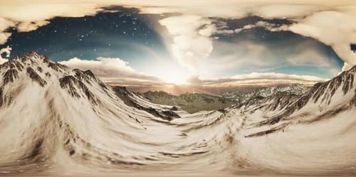 VR 360 Norway Mountains Severe Landscape