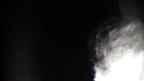 Glass light refractions overlays black background