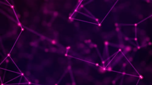 Futuristic Digital Network Connections Abstract Background