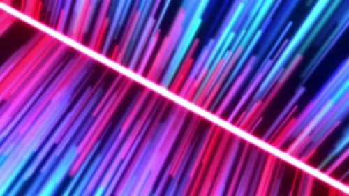 Glowing Neon Blue Pink Light Streaks Background
