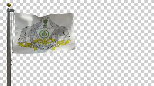 Waving Flag Animation of Government of Kerala