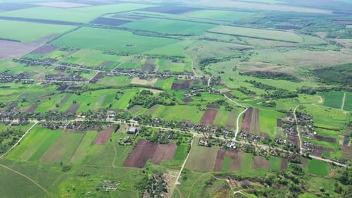 Aerial view of the settlement.