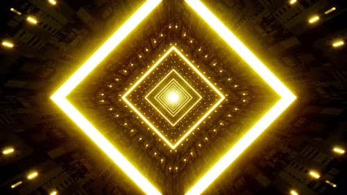 Flickering Yellow Light Sci Fi Passage