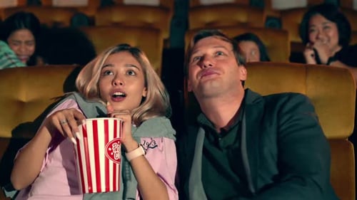 People Audience Watching Movie in Cinema Theater