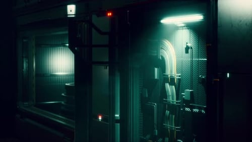 Scifi-Metallkanäle in Raumfahrzeugen