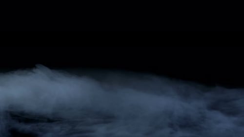 Wispy Smoke Effect on Black Background