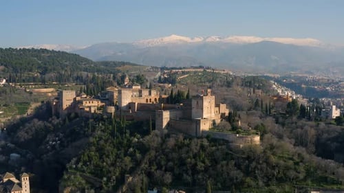 Aerial View of Alhambra Fortress