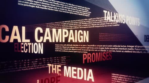 Términos relacionados con campañas políticas Bucle de antecedentes