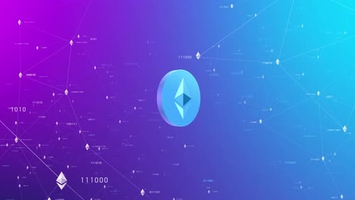 Ethereum Cryptocurrency Currency Animation 4K