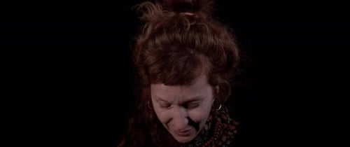 Crying Woman Close Up Portrait Talking