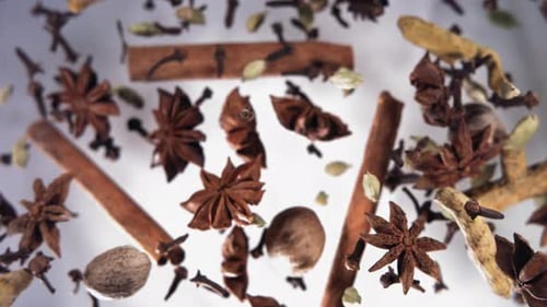 Super Slow Motion of Flying Spices