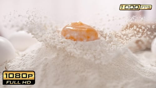 Homemade Baking with Flour and Egg Yolk