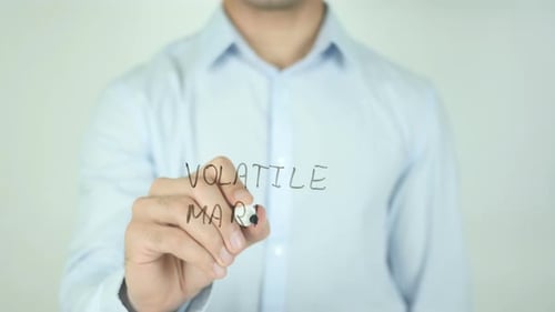 Volatile Market, Writing On Transparent Screen