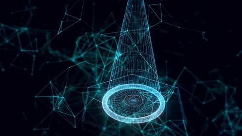 Traffic Cone Hologram Close Up Hd