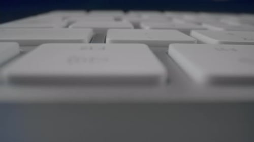 Extreme Close Up of a Computer Keyboard