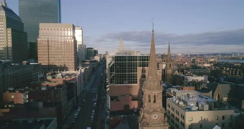 Aerial of Boston Massachusetts